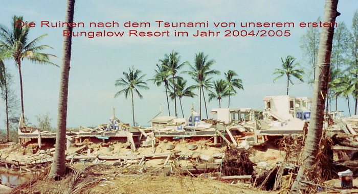 Das Resort nach dem Tsunami