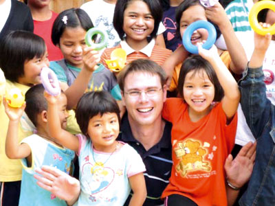 Frohe Kinder in Thailand