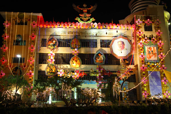 Protest Demo der sogenannten Rothemden - UDD - in Bangkok