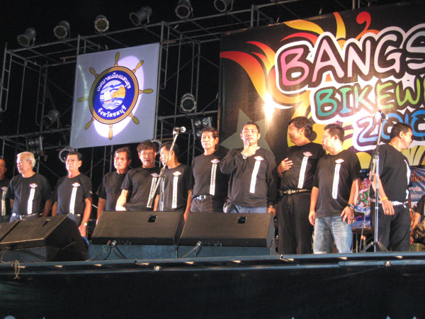 Auftritt der Chefs und Sponsoren bei der Bikeweek 2010