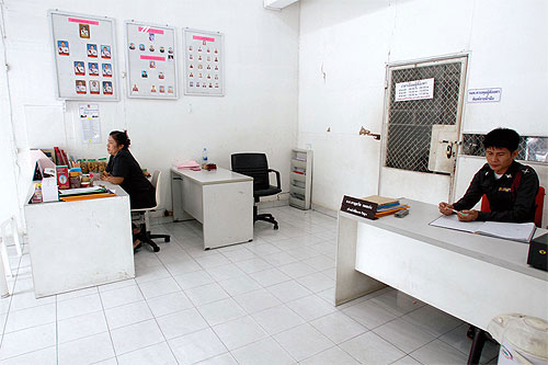 Normales Polizeirevier in Bangkok