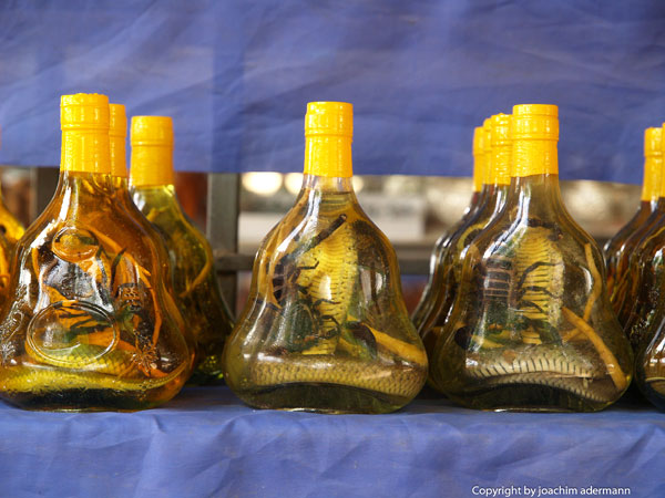 Auf dem Markt in Laos am Goldenen Dreieck