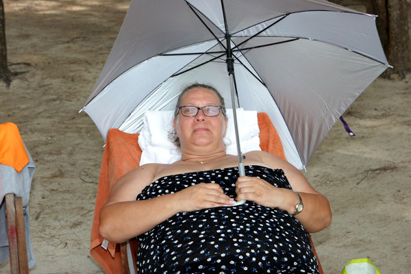 Tina am Strand von Pattaya