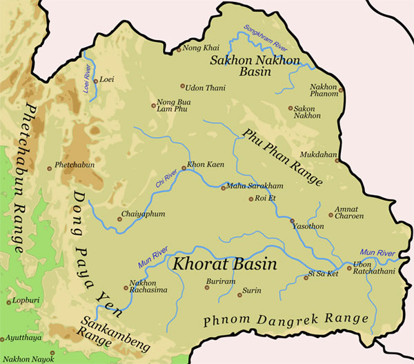 Der Nordosten Thailands.