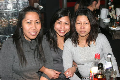 Von rechts: Ott mit Schwester Jim und Freundin.