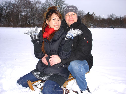 Hoppla, kalter Schnee und heisse Liebe.