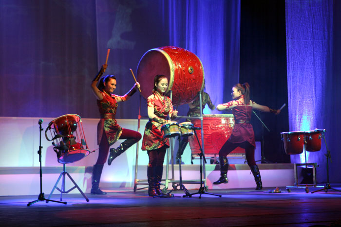 Die China-Trommlerinnen von Manao in Berlin