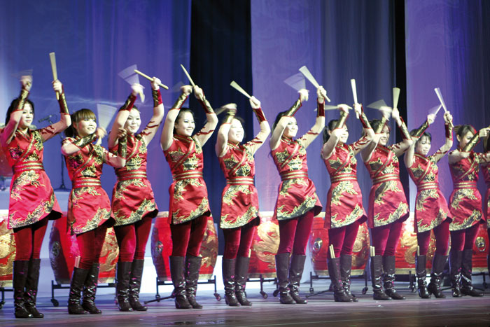 Die China-Trommlerinnen von Manao in Berlin