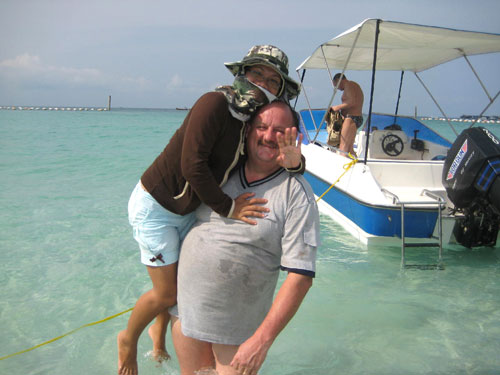 Schweine-Dieter mit seinem Schatz