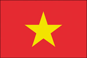 Die Flagge von Vietnam