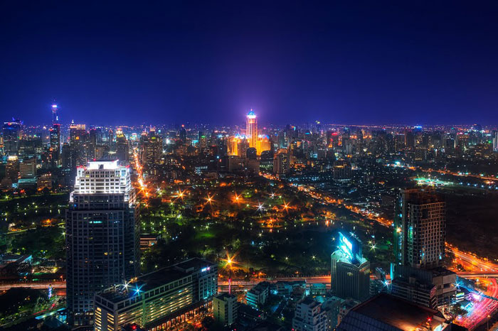 Blick vom BANYAN-TREE-Hotel