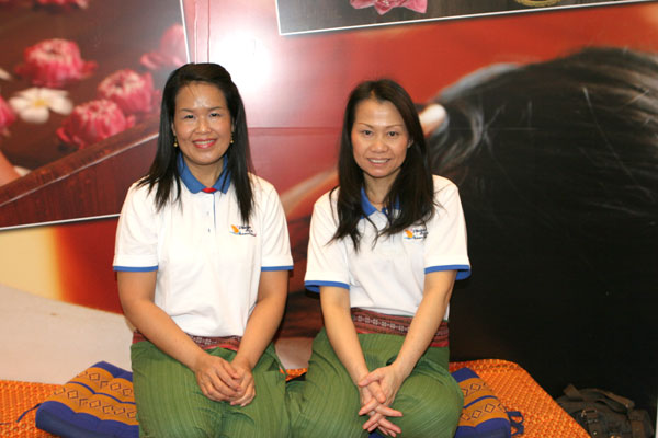 Thaimassage auf der ITB 2012 in Berlin
