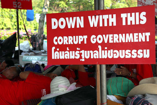 Blockade der Roten in Bangkok 2009