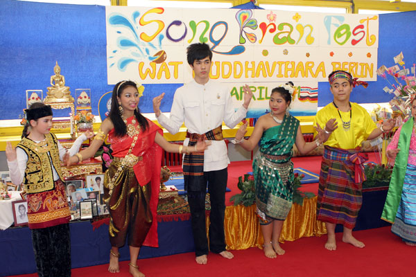 Songkran vom Wat Buddhavihara