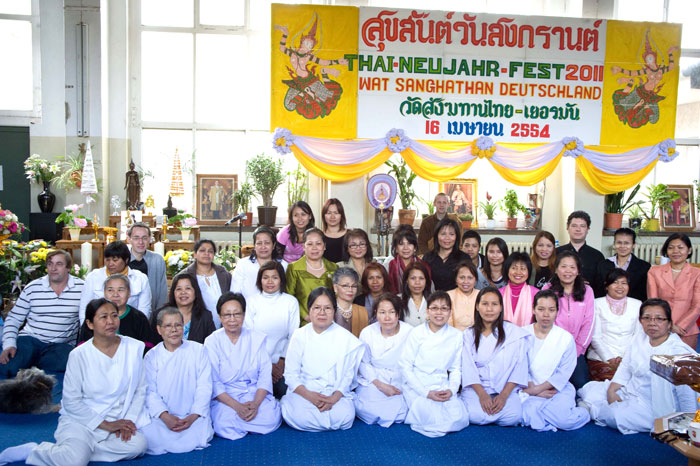 Neujahrsfest, Songkran, im Meditationscenter Wat Sanghathan Berlin