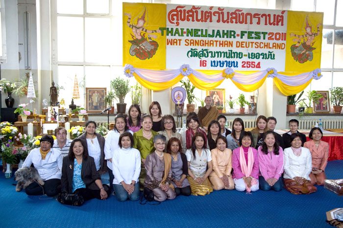 Neujahrsfest, Songkran, im Meditationscenter Wat Sanghathan Berlin