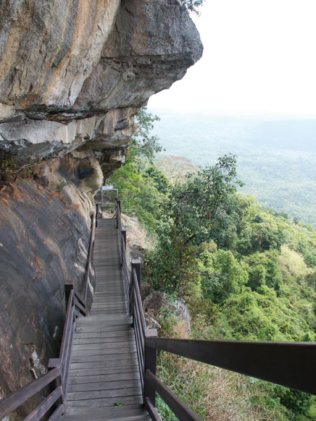 Aufstieg zum umstrittenen Tempel Preaw Vihear