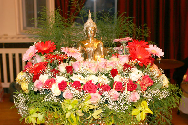Buddha-Statue auf dem Berliner Songkranfest