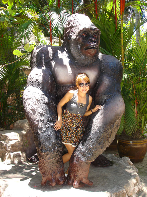 Thailänderin Kik im Nong Nooch Tropical Garden in Pattaya