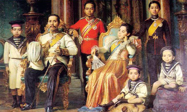 Die Familie von RAMA V.