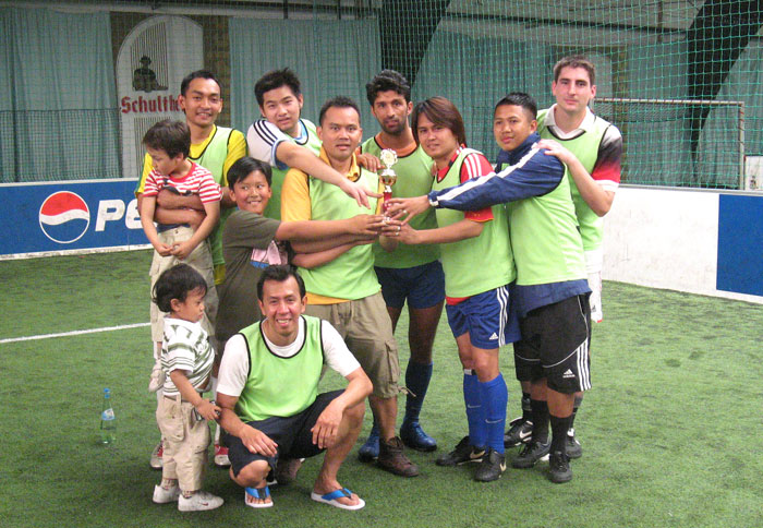 Die Sieger beim Nations-Cup - die Thai Fussballer