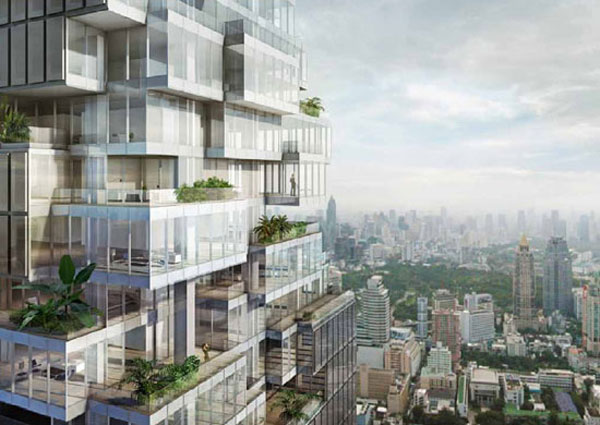 viel Glas und tolle Aussichten über Bangkok: das Mahanakhon-Projekt