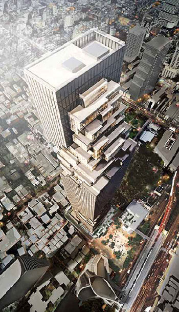 da kann einem schon schwindlig werden: das Mahanakhon-Projekt in Bangkok