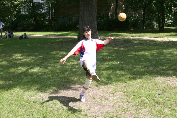 Sepak Takraw Spielerin Keo