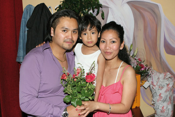 Die Betreiber des Siam Park, Peaw und Jump mit Kiddy