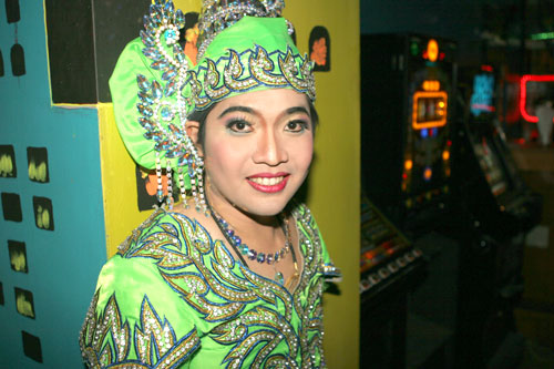 grünes Likee Kostüm der Thais