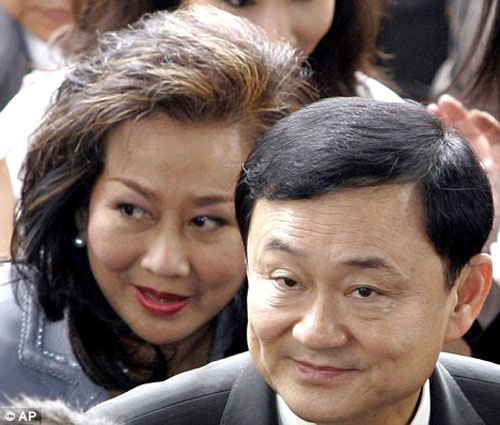 Thaksin Shinawatra mit Gattin 2008