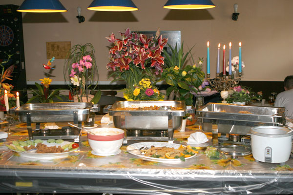Dieses Thai-Buffet kann sich sehen lassen.