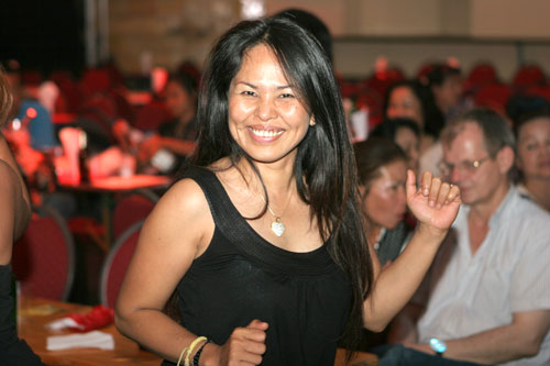 Pinky von der gleichnamigen Berliner Thaimassage war richtig gut drauf.