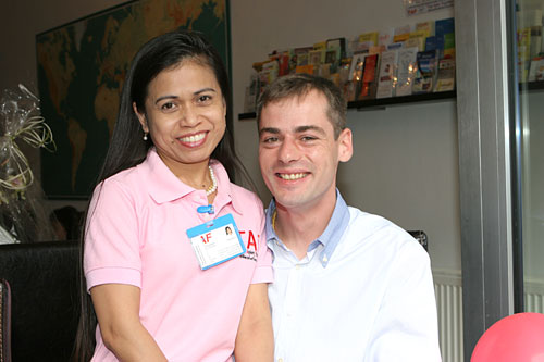 Ning mit ihrem netten Mann Manfred