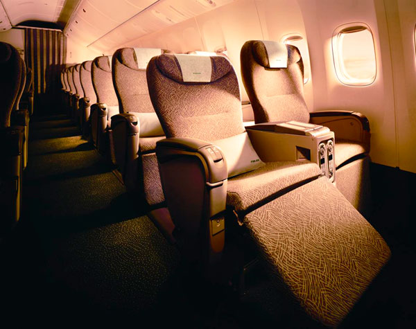 Die neue Elite Class in der B777 der Eva Air