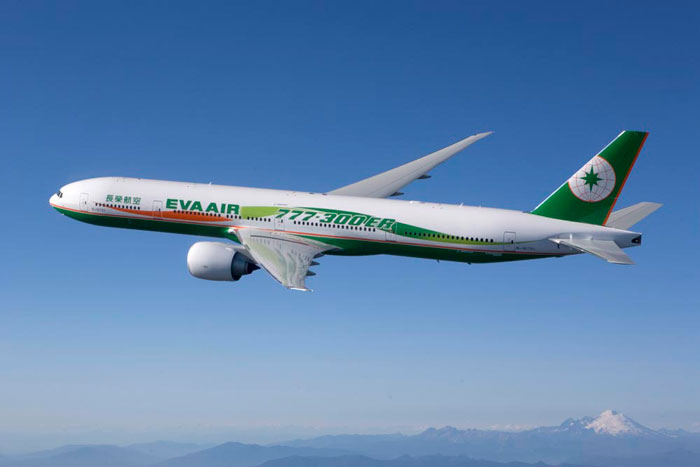 Die B777 der Eva Air