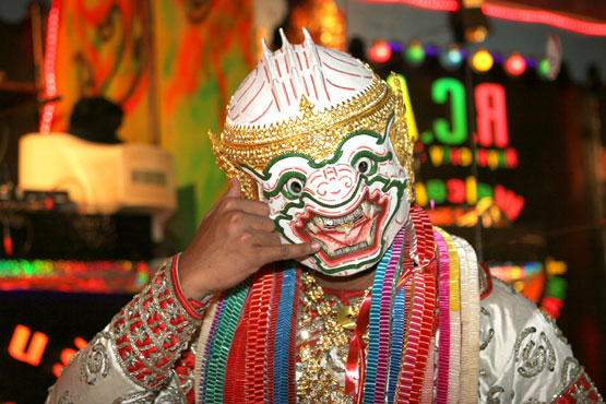 Hanuman macht auf Handy 2008