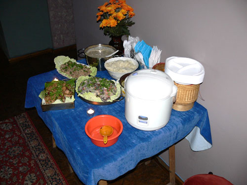 Das Thai-Buffet war klein und fein.