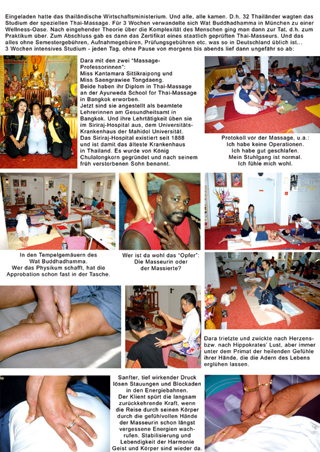 Thaimassage in München 2008
