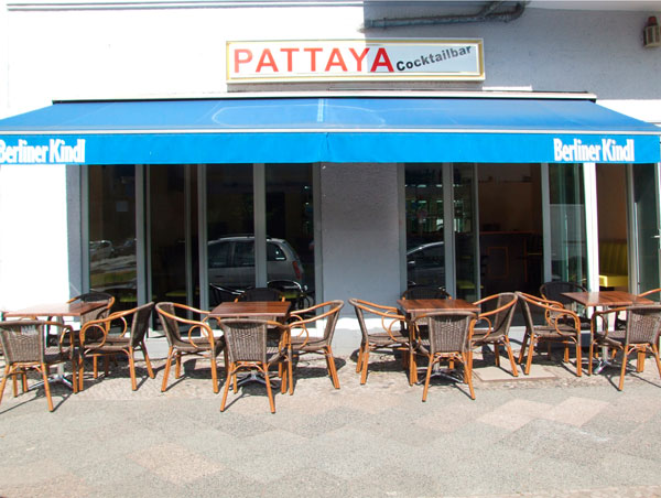 Terrasse der neuen Pattaya Karaoke in Berlin