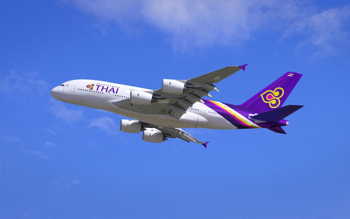 Airbus A 380 der THAI Airways