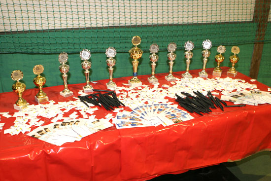 die Pokale des Thaiger-Turniers, 2008