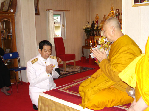 Mönch vom Wat Buddharama 2008