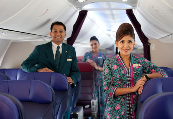 Crew der Malaysia Airlines